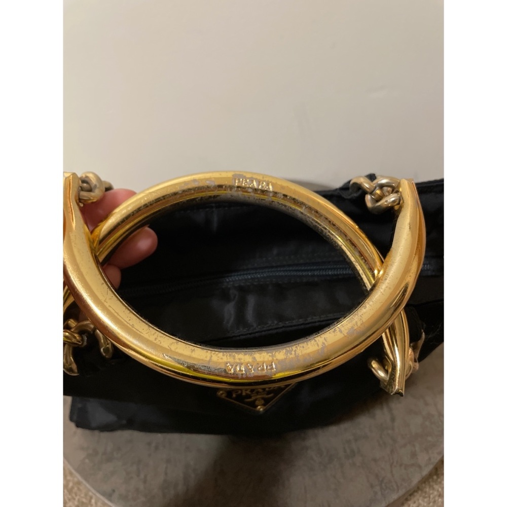 Prada Nylon Metal Handle Bag - Picture 13 of 14